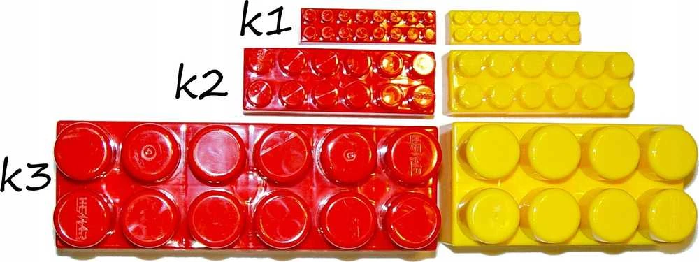 Hemar maža dėžutė su spalvotais kaladėlėmis K2 180 detalių