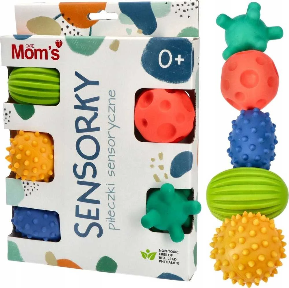 Hencz Toys Sensoriniai kamuoliukai 5 vnt. Pastelinė