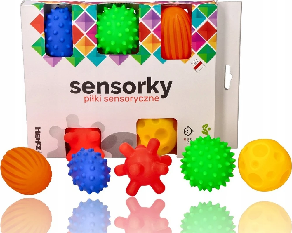 Hencz Toys Sensoriniai kamuoliukai 5 vnt. Pastelinė
