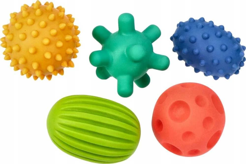 Hencz Toys Sensoriniai kamuoliukai 5 vnt. Pastelinė