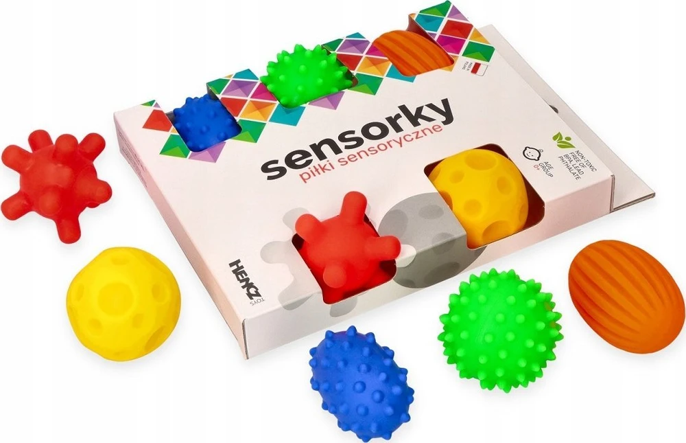 Hencz Toys Sensoriniai kamuoliukai 5 vnt. Pastelinė