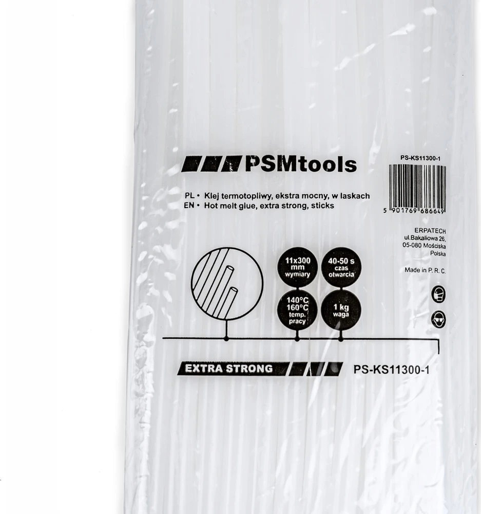 Henkel klijų lazdelės karšto lydalo klijų lazdelės, ypač tvirtos, 11x300 mm, 1kg