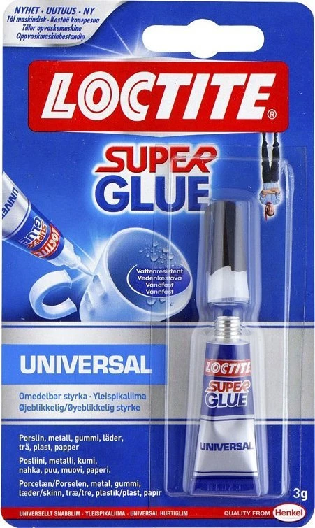 „Loctite® Super Glue“ antriniai klijai, 3 g/tūbelė