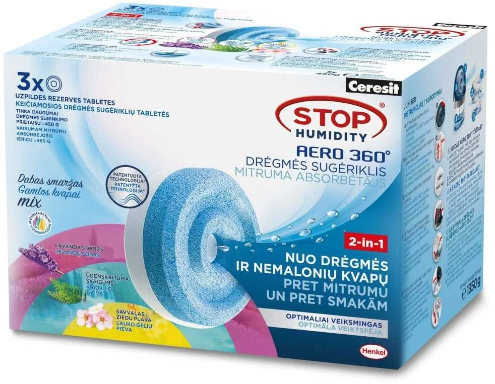 Sausintuvas Drėgmės rinktuvo tabletės Ceresit, 1350 g