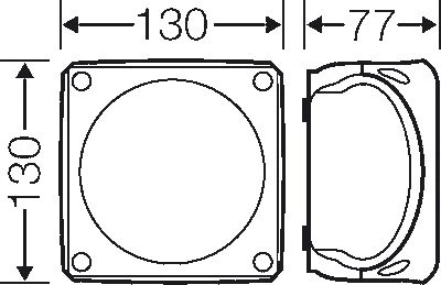 „Hensel“ jungiamoji dėžutė 130 x 130 x 77 mm IP66/67 juoda KF 0600 B (62000052)