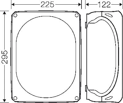 Hensel Jungiamoji dėžutė 295 x 225 x 122 mm IP66/67 juoda KF 3500 C (62000094)