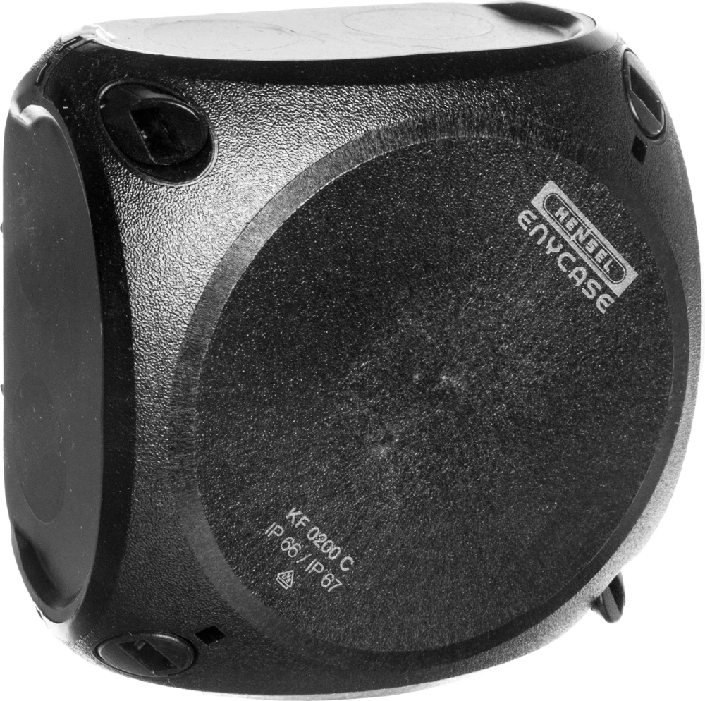 Hensel 62000082 Jungiamoji dėžutė 93x93x62mm IP66/67 juoda KF 0200 C 62000082
