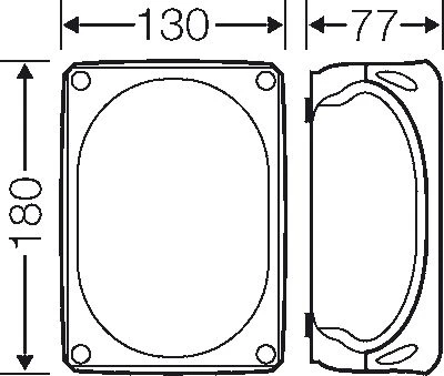 Hensel N / t šakos dėžutė be terminalų 180 x 130 x 77mm pilka IP66 / 67 KF 1000 G (62000057)