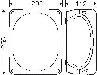 Hensel N / t šakos dėžutė be terminalų 255 x 205 x 112mm pilka IP66 / 67 KF 2500 H (62000091)