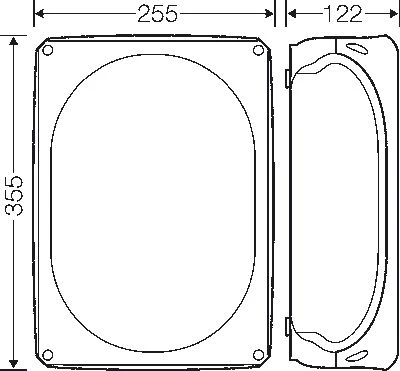 Hensel 62000020 Jungiamoji dėžutė 355x255x122 be gnybtų IP66 pilka DK 5000 G 62000020