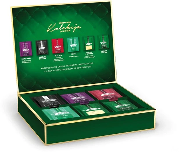 Herbapol Premium arbatų rinkinys dėžutėje