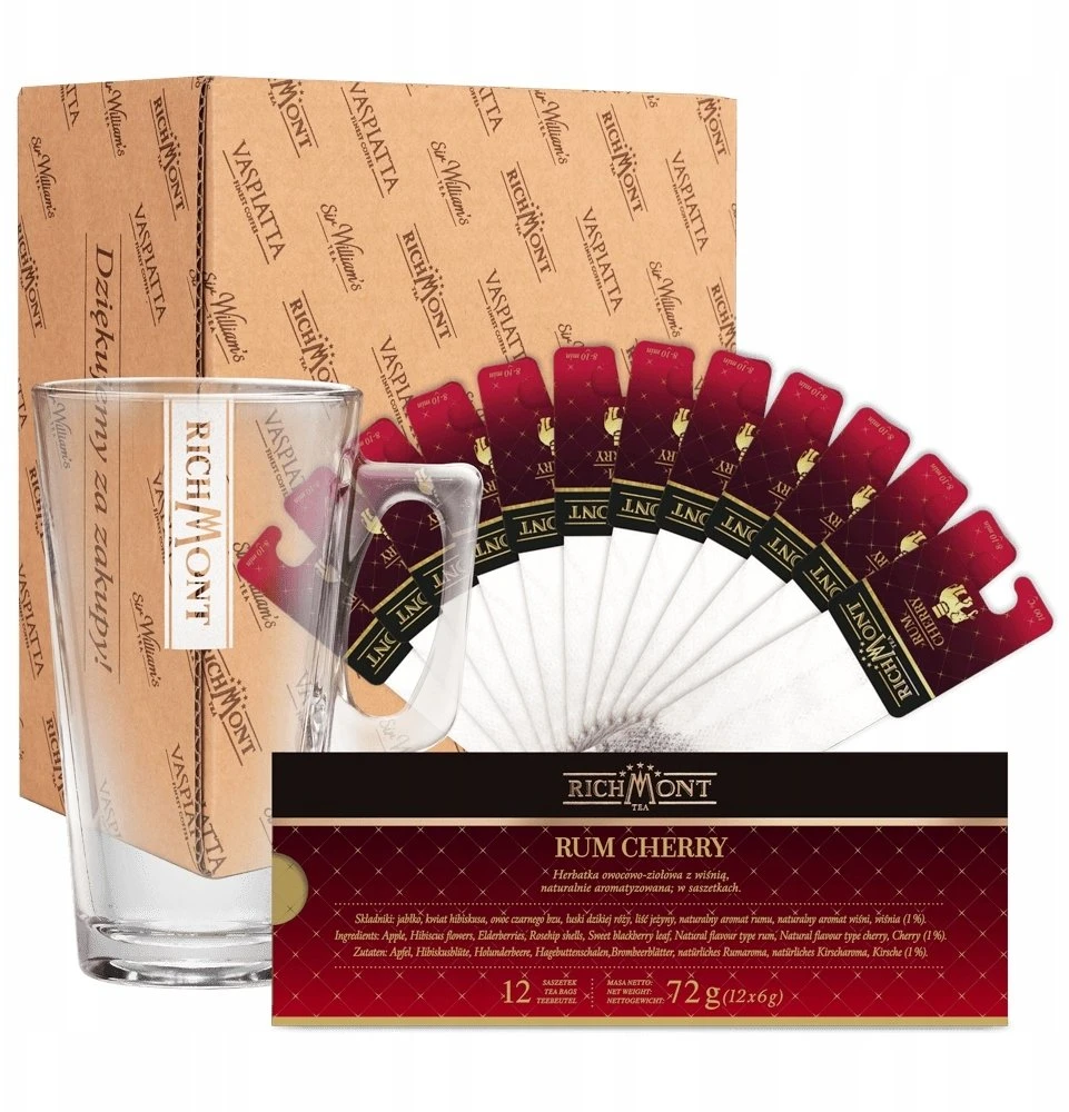 Richmont Vaisinė-žolinė arbata Richmont Rum Cherry 12x6g
