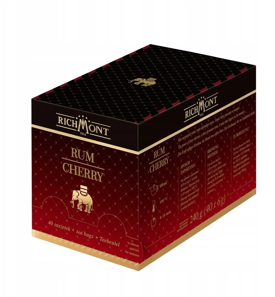 Richmont Vaisinė-žolinė arbata Richmont Rum Cherry 40x6g