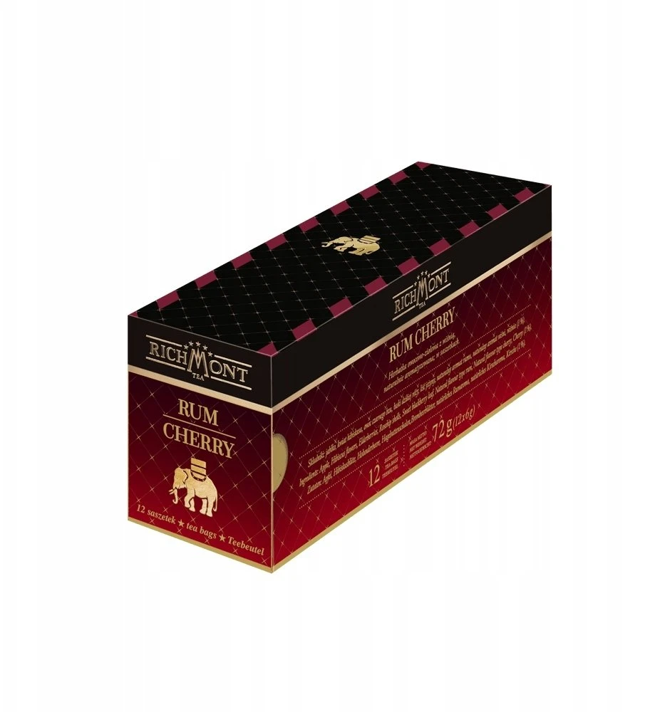 Richmont Vaisinė-žolinė arbata Richmont Rum Cherry 12x6g
