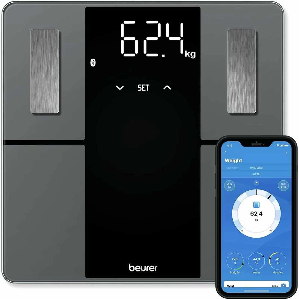 Diagnostinės svarstyklės BEURER BF 500 Super Juodas Edition, su su Bluetooth