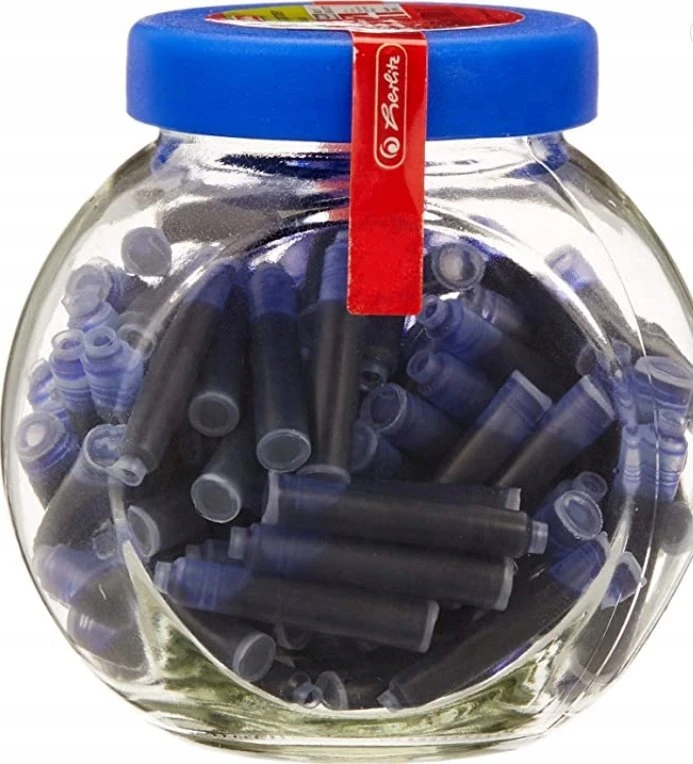 Herlitz 8541161 šerdelė (pildiklis) rašikliui Mėlyna 100 vnt.