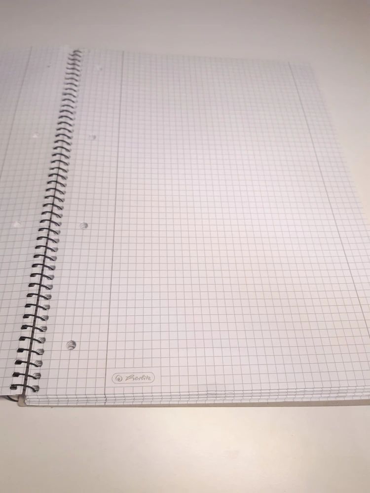 Herlitz Collegeblock A4 80 Bl spalva brzeg lewy