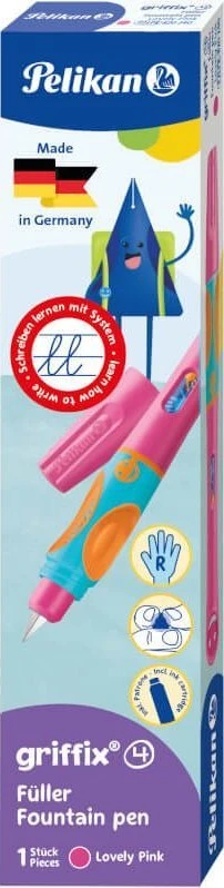 Herlitz Pelikan 820240, Rožinė, Kasečių pildymo sistema, Dešiniarankiams, 1 vnt.