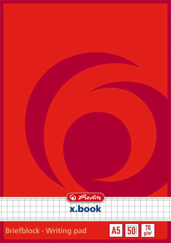 Sąsiuvinis langeliais Herlitz, A5, 50 lapų