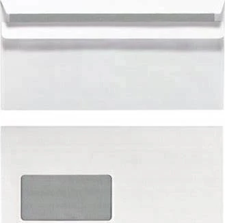 Herlitz Herlitz Briefumschlag DL selbstklebend m.Fenster 100er Pack