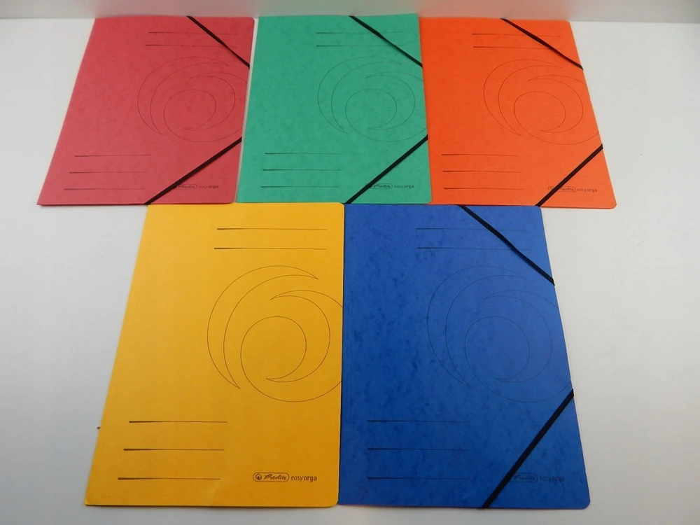 Herlitz Herlitz Eckspanner A4 Quality farb.sort. 5er Packung