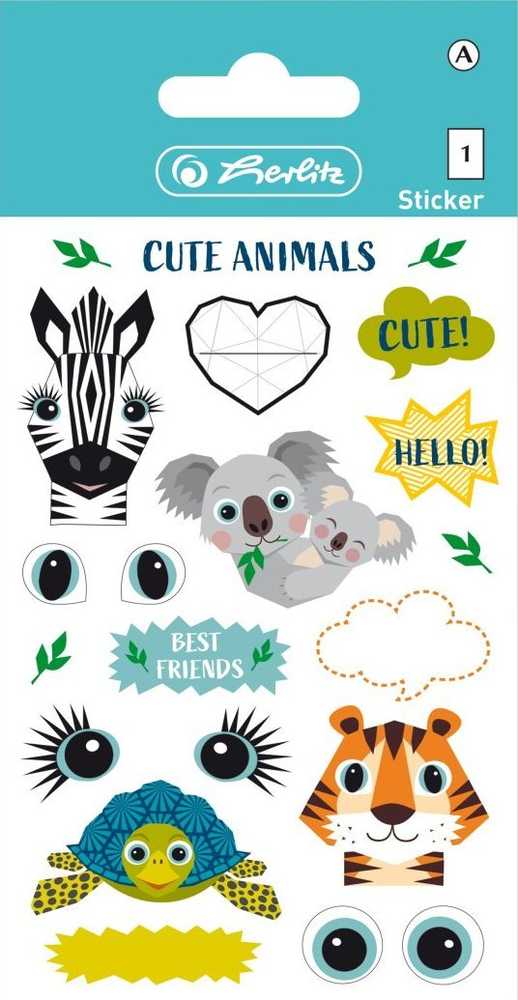 Herlitz Herlitz Foliensticker Cute Animals FSC