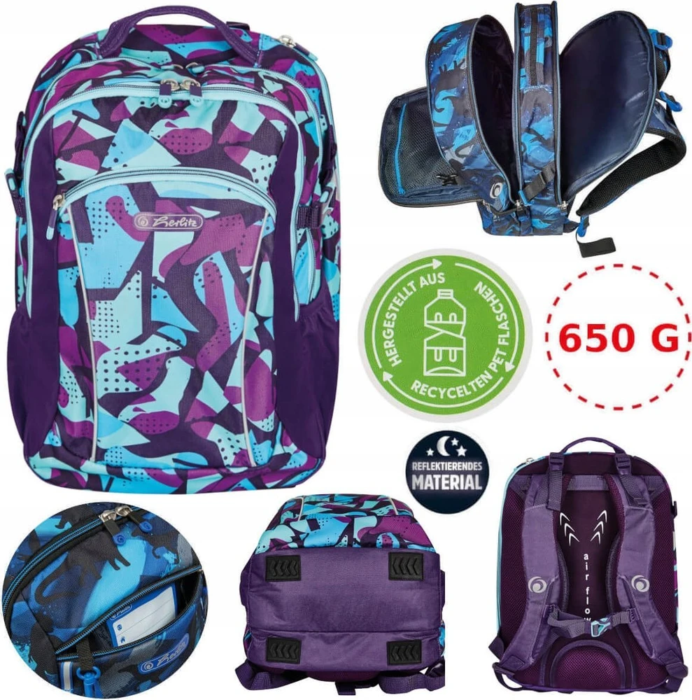 Herlitz Herlitz Grundschulrucksack Ultimate leer CamoPurple
