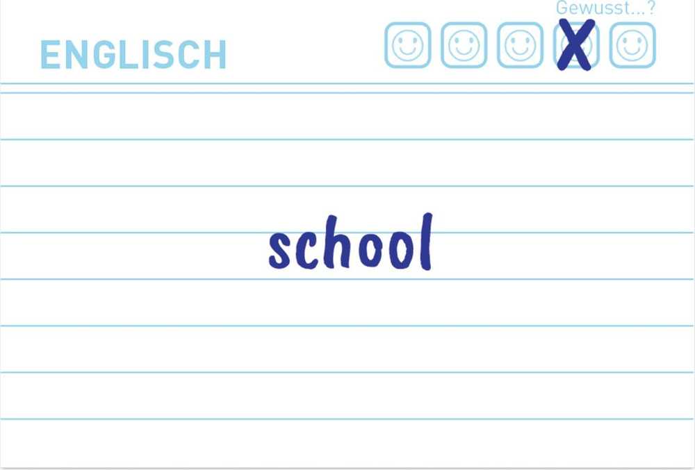 Herlitz Karta indeksowa A8 Słownictwo w linię balta Bl.Engel 100 vnt.