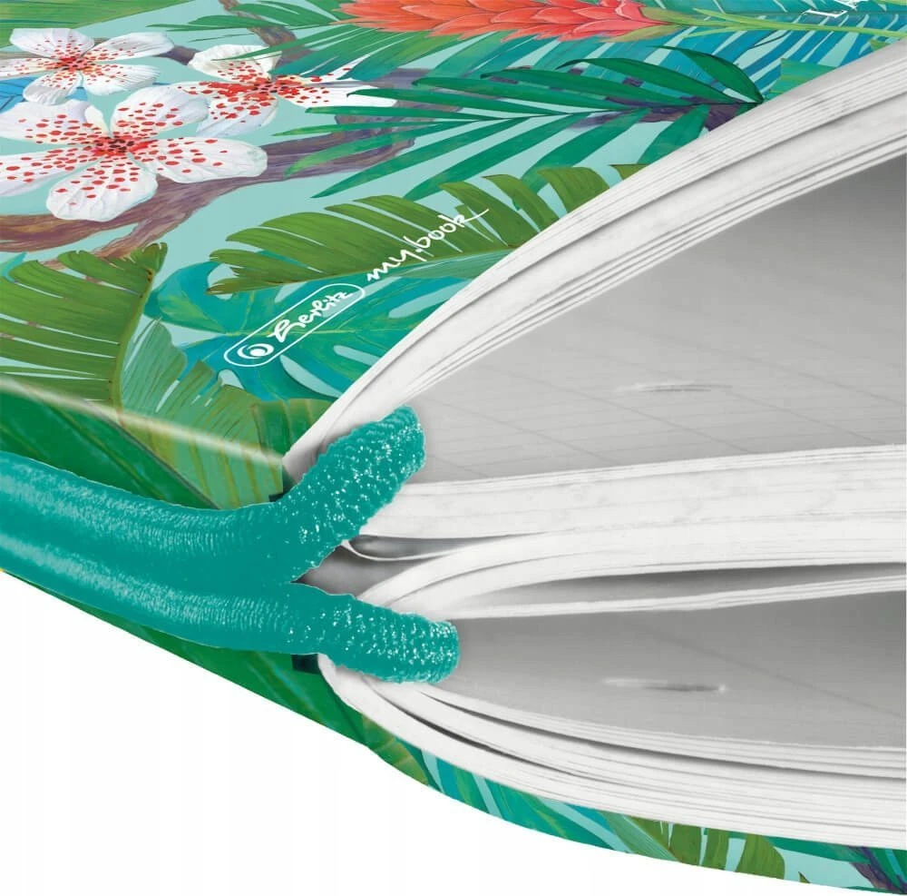 Herlitz Herlitz Ladylike Jungle notatnik A4 80 ark. Žalias, Wielobarwny