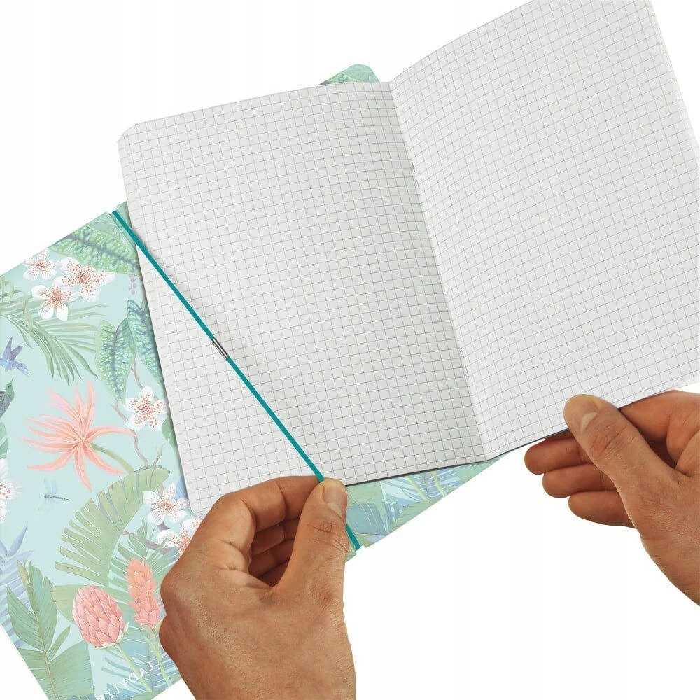 Herlitz Herlitz Ladylike Jungle notatnik A4 80 ark. Žalias, Wielobarwny