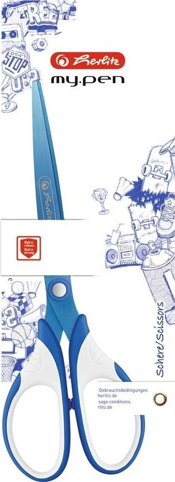 Herlitz Herlitz my.pen Proste cięcie Mėlyna, Baltas