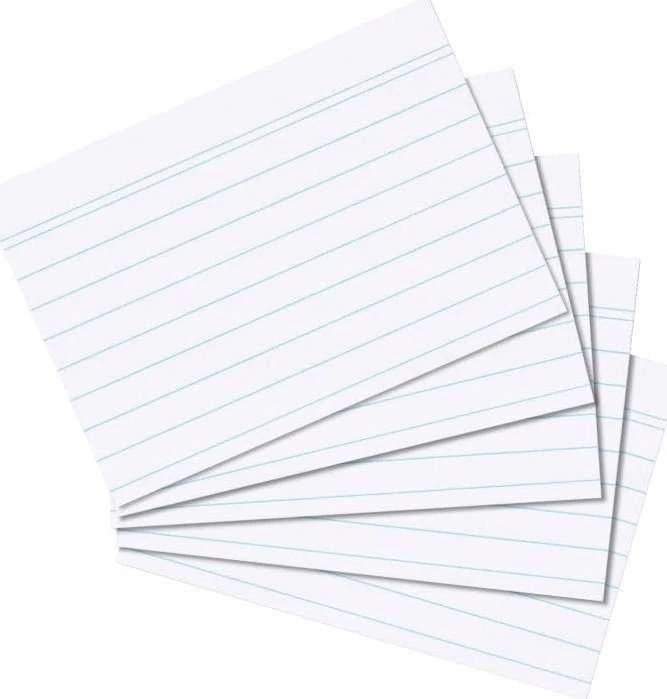 Herlitz indekso kortelės, A7, linijuotos, 100 vnt., su nuplėšiamu siūlu - 1150705