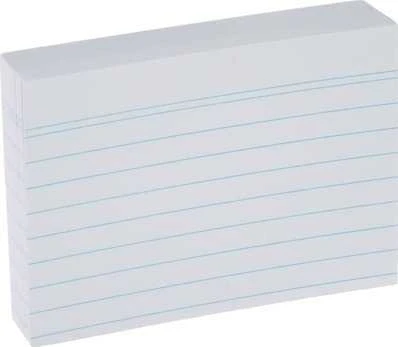 Herlitz indekso kortelės, A7, linijuotos, 100 vnt., su nuplėšiamu siūlu - 1150705