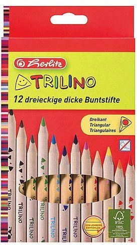 Herlitz 12 SPALVŲ TRILINO PIŠTUKAI 10412062