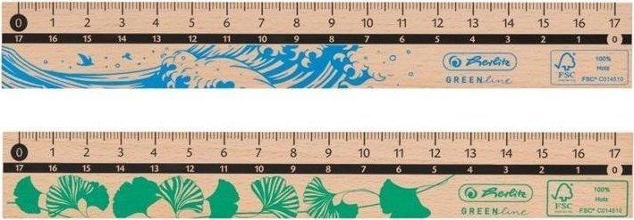 Herlitz Liniuotė medinė GREENline 17cm
