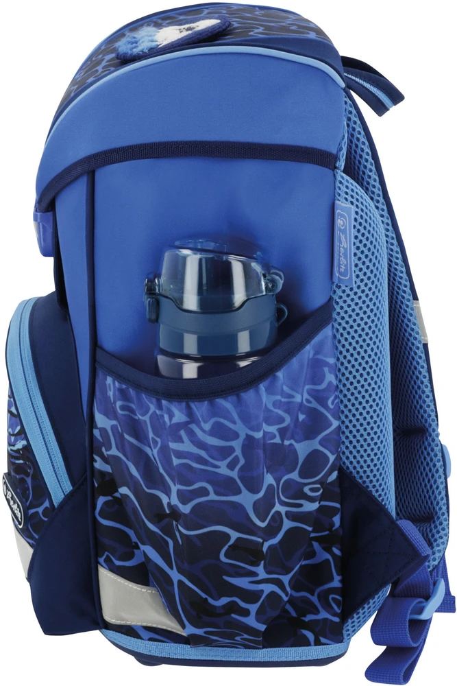 Herlitz mokyklinė kuprinė Ultralight Plus Mėlyna Shark