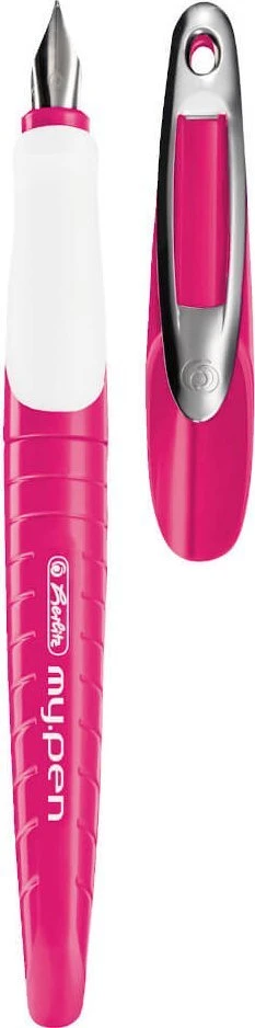 Herlitz Plunksnakotis M + kapsulė my.pen rausvai-baltas bls