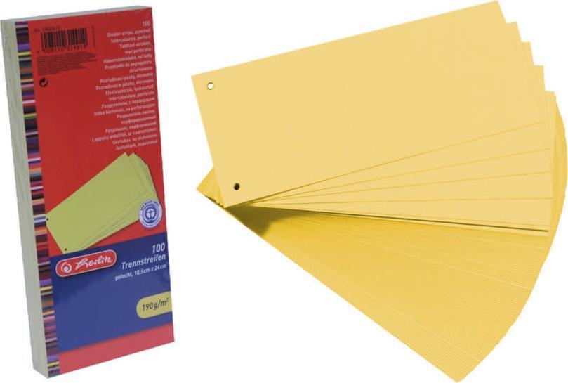 Herlitz Binder skirstytuvai 1/3 A4 100vnt HERLITZ