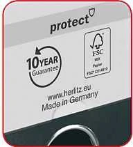 Herlitz svertas A4 50mm juodas (5450804)
