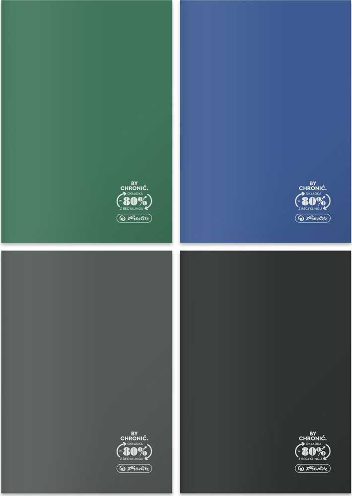 Herlitz SĄSIUVINIS A5/60 # ECO* PP COLOR FSC 5S