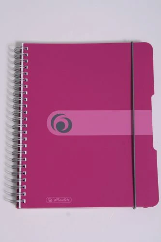 Herlitz zeszyt A5/80K w kratkę, rožinė (0011293776)