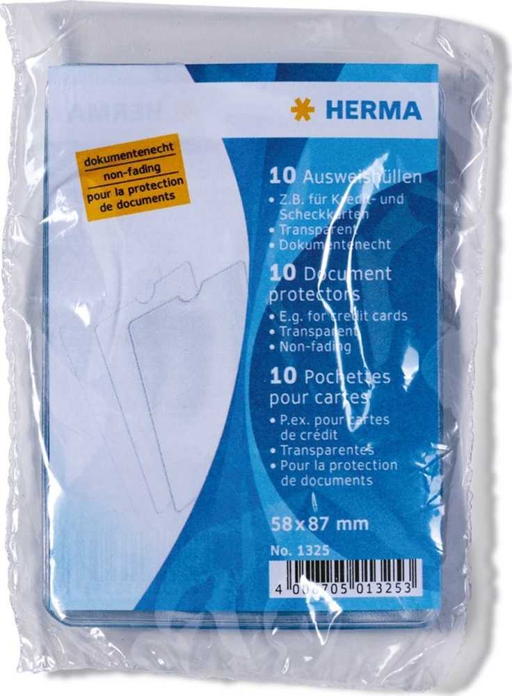 Laikiklis Herma 1x10 ID kortelės rankovės 58x87 1325