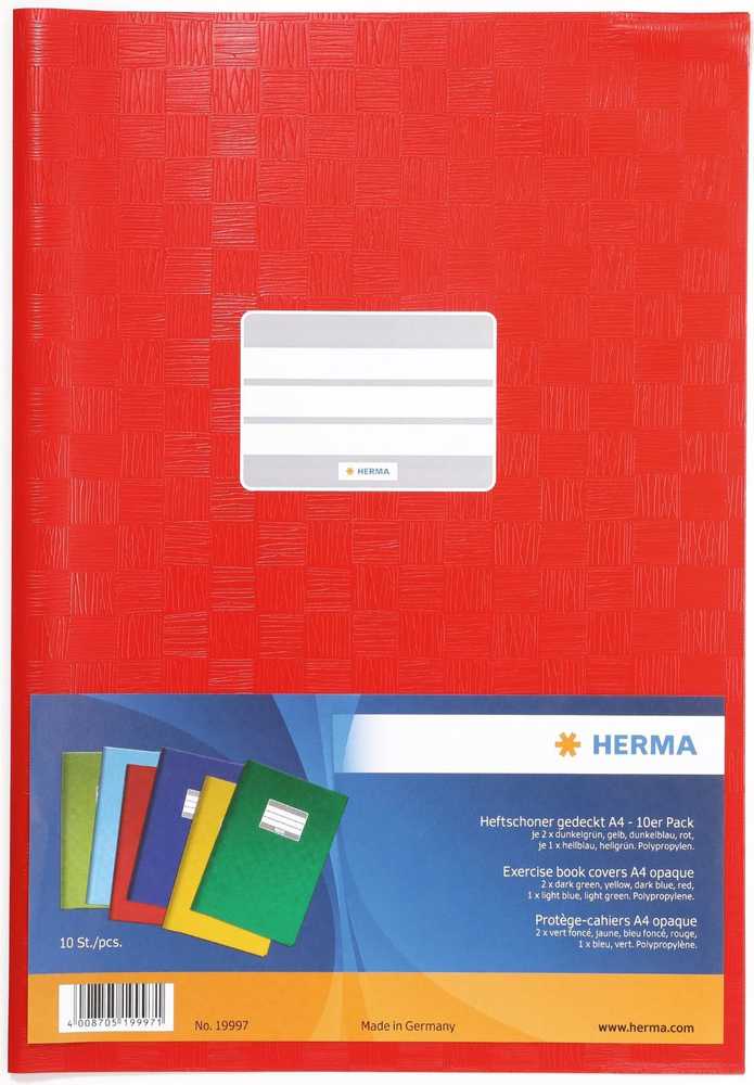 Herma viršelis A4, 6 spalvos, 10 vnt. (19997)