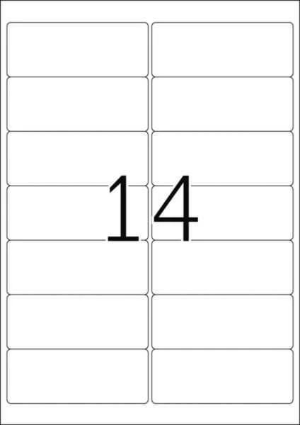 „Herma“ adresų etiketės A4 99,1 x 38,1 mm / 140 vnt (8635)