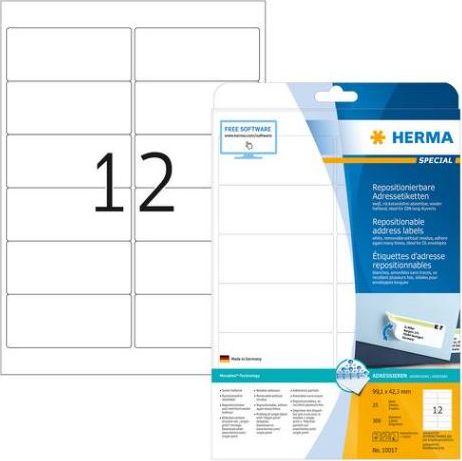 Herma Adreso etiketė A4 99,1x42,3mm balta, 25 lapai