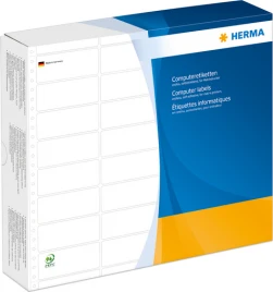 Herma etiketės brūkšniniams kodams, baltos, 81,28 x 35,7 mm 16000x