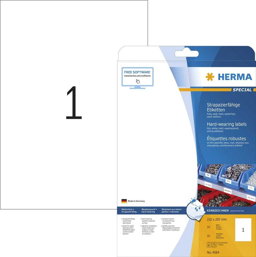 Herma HERMA etika. kietas A4 baltas 210 x 297 mm wfest 10 vnt.