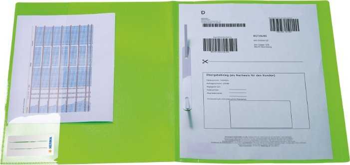 Herma HERMA Schnellhefter A4 neon grün Polypropylen 3St.