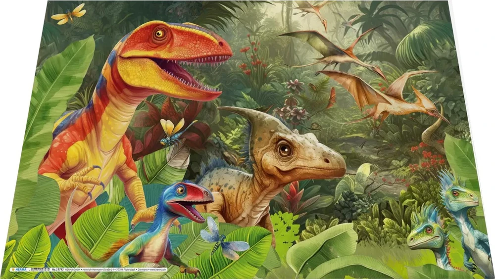 Herma HERMA Schreibunterlage Karton Dino World 55x35 3Stk