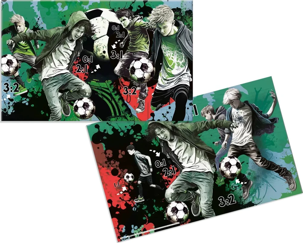 Herma HERMA Schreibunterlage Karton Street Soccer 55x35 3Stk